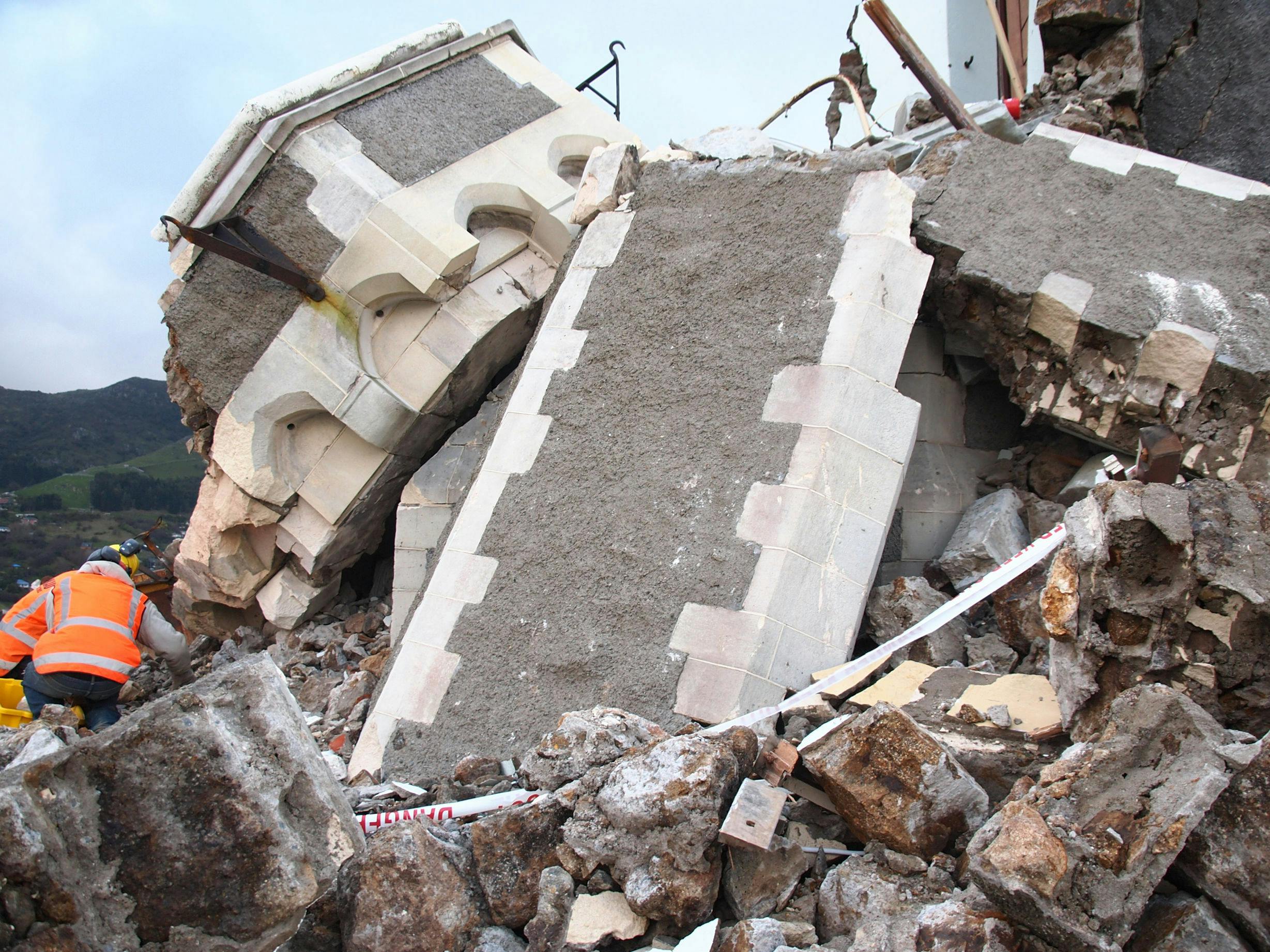 Lyttelton Timeball Earthquake Damage