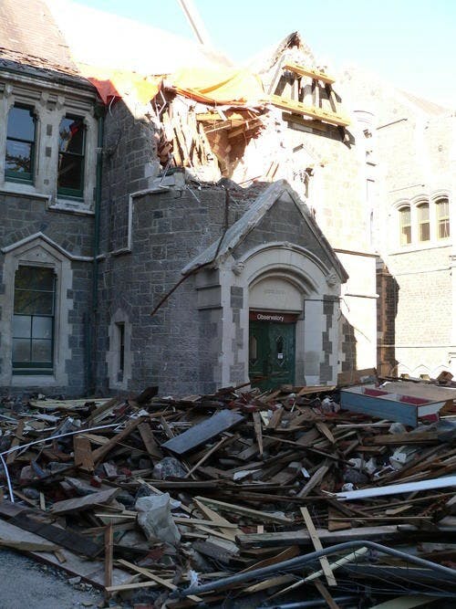 Observatory Tower33 collapsed