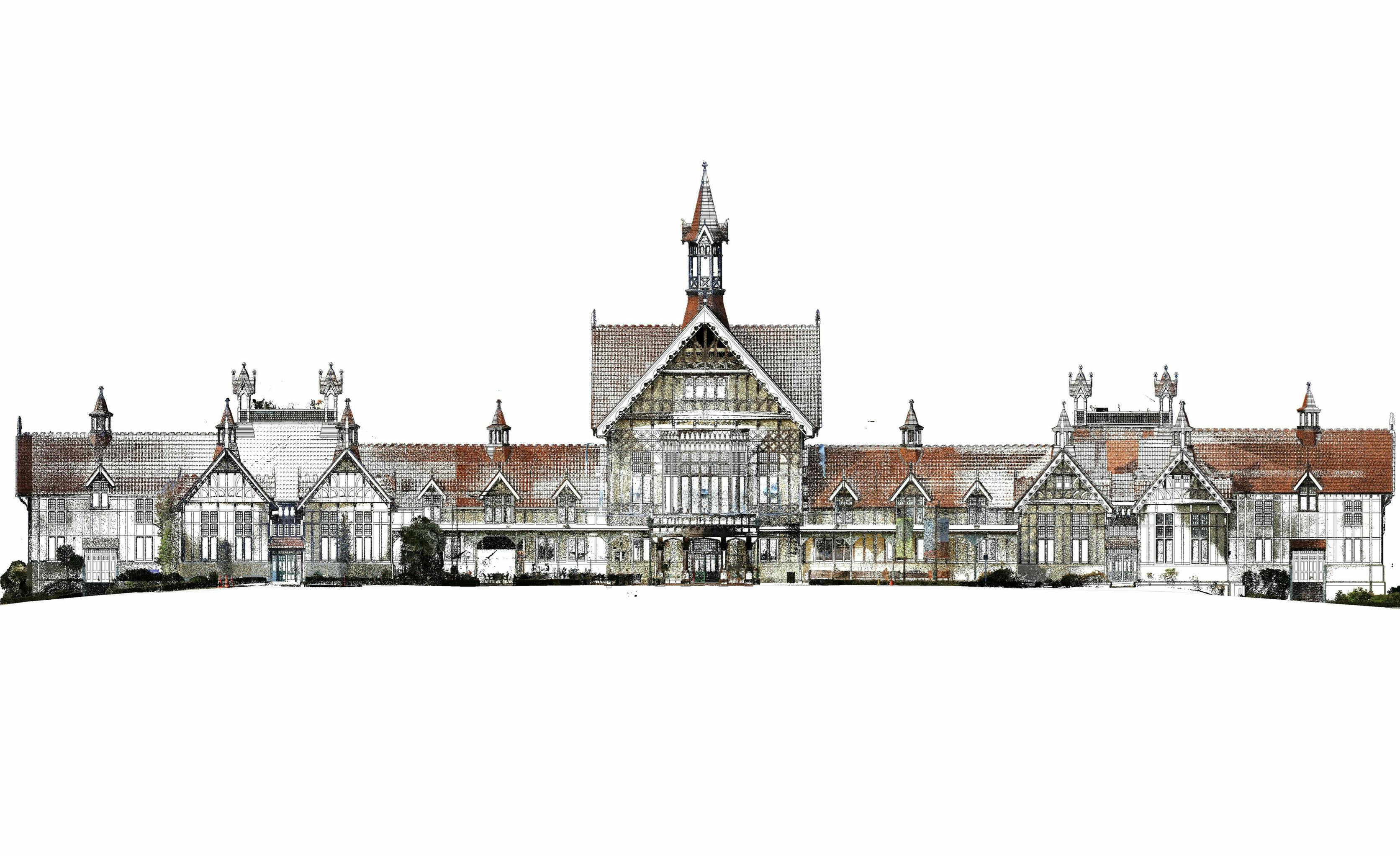 Rotorua Bath House Point Cloud Image